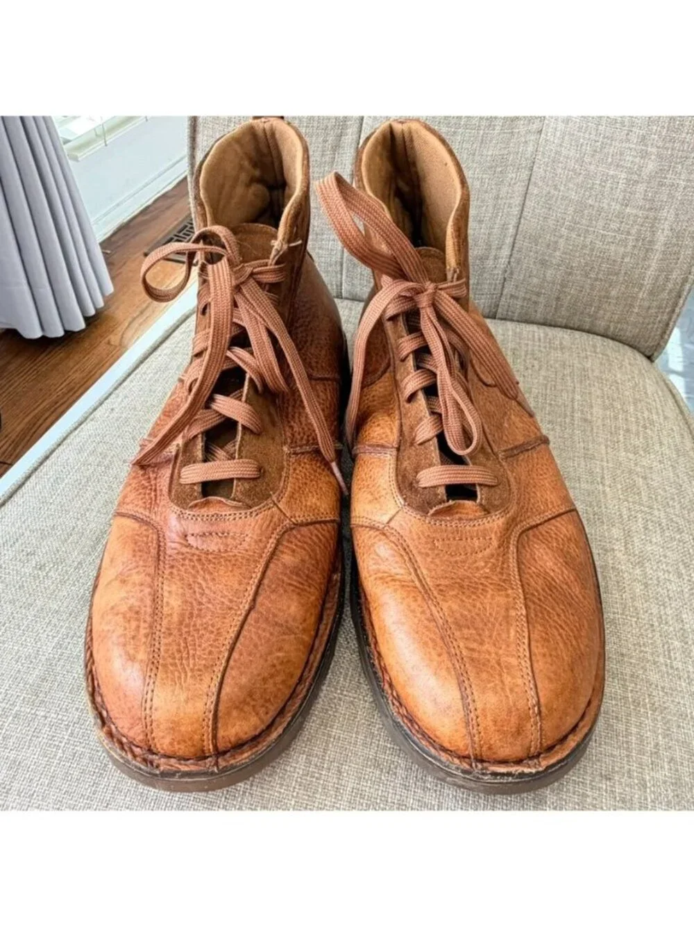 Dr. Martens Vintage Brown Leather Platform Shoes Men’s Size 12